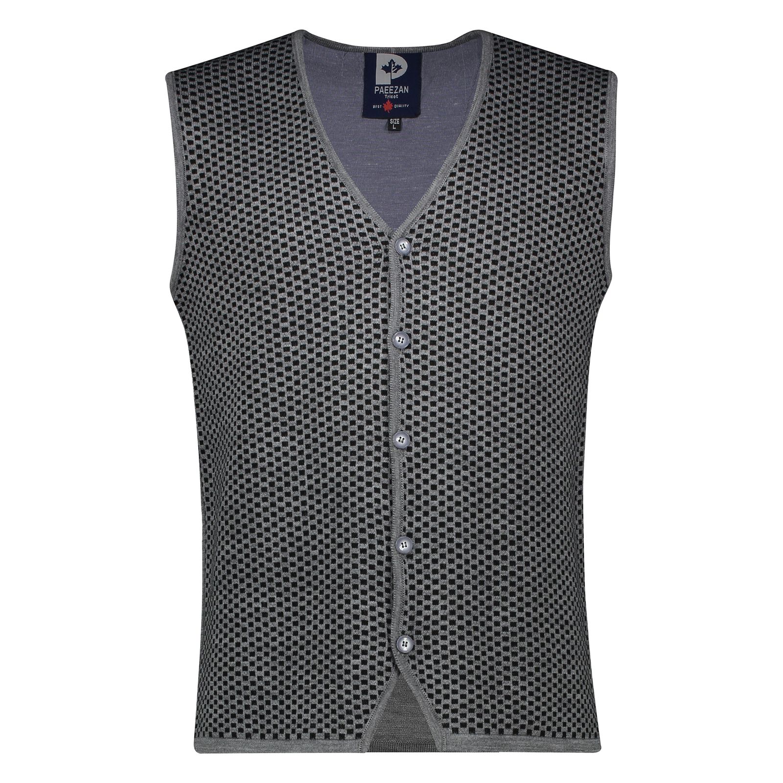 ژیله مردانه تریکو پاییزان مدل J800 رنگ سرمهای -  - 30