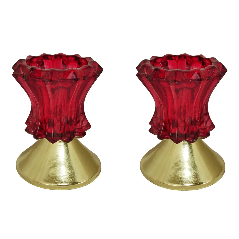 جاشمعی مدل شیپوری پایه دار بسته 2 عددی