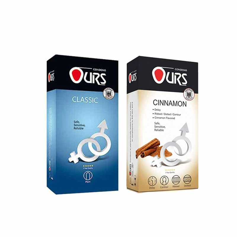 کاندوم اورز مدل CLASSIC بسته 12 عددی به همراه کاندوم مدل CINNAMON بسته 12 عددی