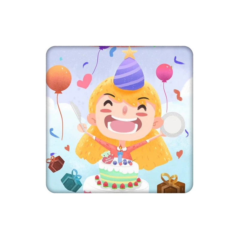 زیرلیوانی طرح  کیک و کادو و تولد  کد 4206323