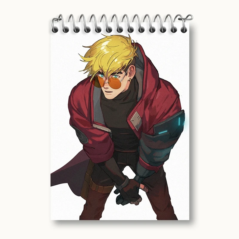 دفتر یادداشت 50 برگ خندالو مدل وش انیمه تریگان (Trigun) کد 36227