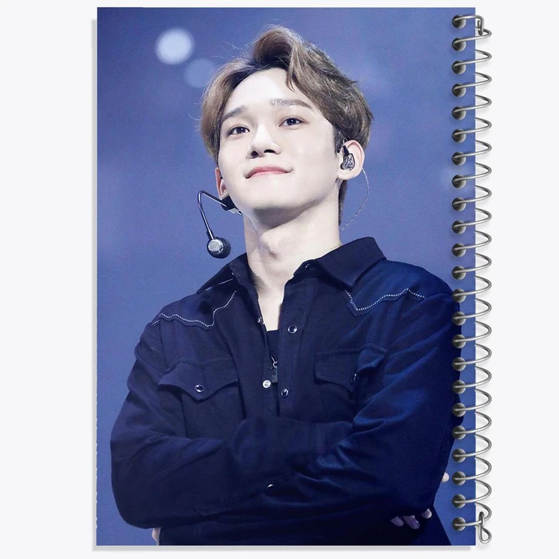 دفتر مشق 100 برگ خندالو طرح چن گروه اکسو EXO کد 13339