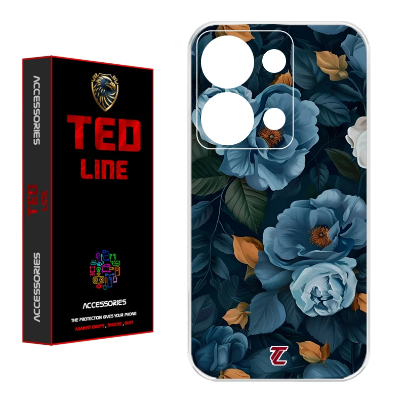 کاور تدلاین طرح گل کد 1227 مناسب برای گوشی موبایل شیائومی Redmi Note 13 Pro 4G / Poco M6 Pro