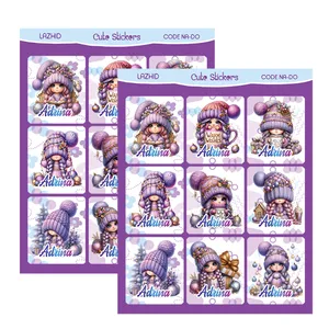 برچسب لاژید مدل اسم آدرینا طرح دخترونه بسته 2 عددی