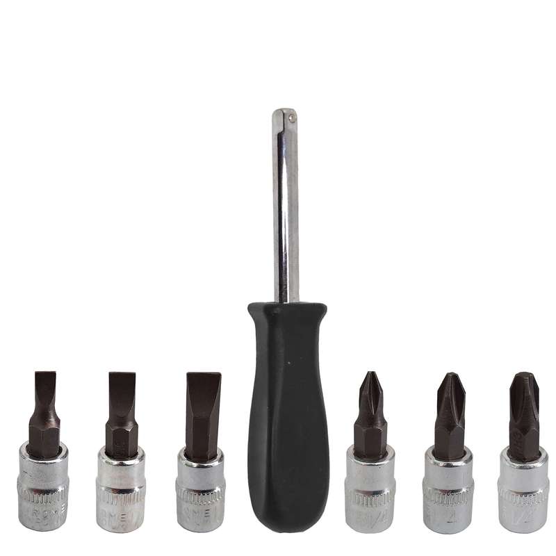 مجموعه 7 عددی پیچ گوشتی بکسی کد 4SU-2SU سایز 1.4 میلی متر