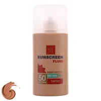 فلوئید ضد آفتاب رنگی مای SPF 50 مدل Smart Defense حاوی محافظ UVA و UVB ‌مناسب انواع پوست حجم 50 میلی‌ لیتر