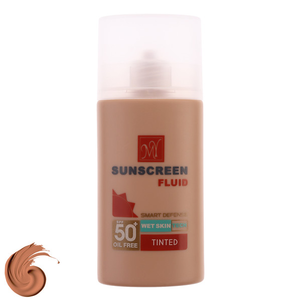 کرم ضد آفتاب رنگی مای SPF 50 مدل Smart Defense حاوی محافظ UVA و UVB ‌مناسب انواع پوست حجم 50 میلی‌ لیتر