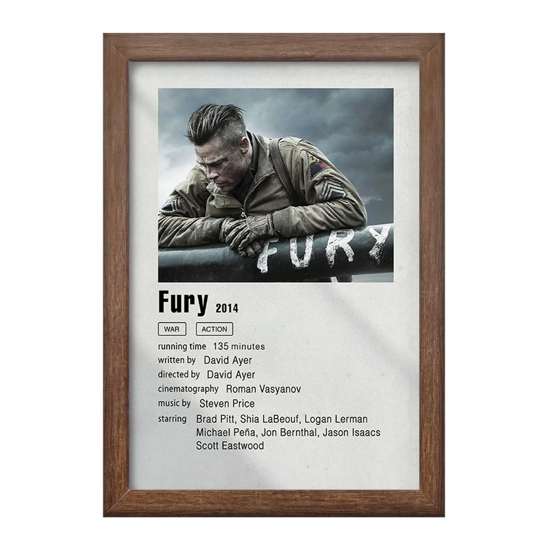 تابلو خندالو طرح خشم (Fury) کد F11319