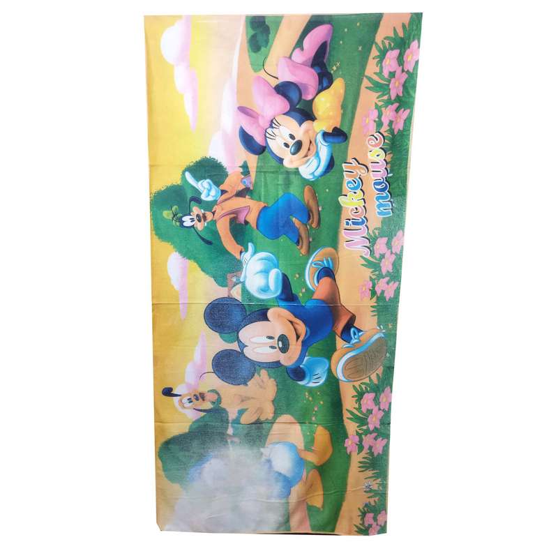 حوله حمام کودک مدل میکی موس کد 02 سایز 137x70 سانتی متر