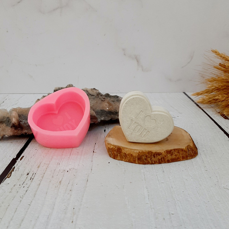 قالب شمع مدل قلب I LOVE YOU