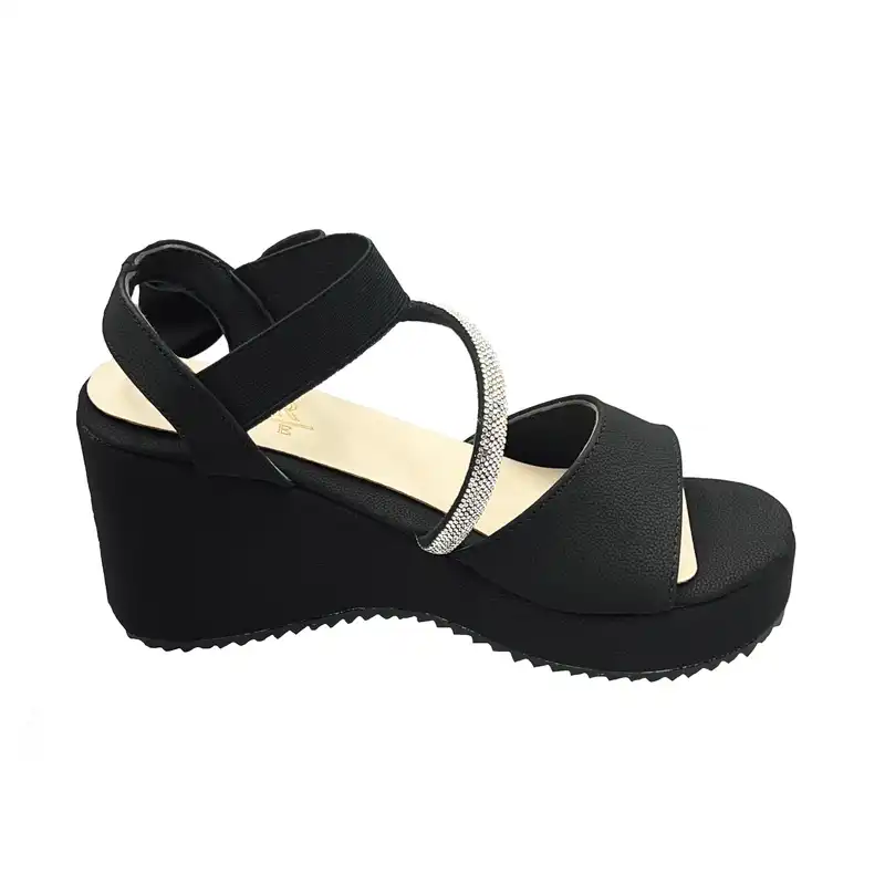 صندل زنانه مدل پاپیونی نگین دار 002