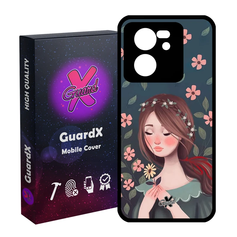 کاور گارد ایکس طرح Girl مدل Glass10332 مناسب برای گوشی موبایل شیائومی 13T/13T Pro/Redmi K60 Ultra