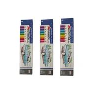 مداد رنگی 6 رنگ آدمیرال مدل Ogps بسته سه عددی