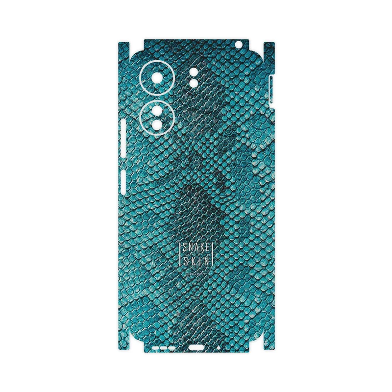 برچسب پوششی ماهوت مدل Blue Snake Skin-FullSkin مناسب برای گوشی موبایل شیائومی Poco C65