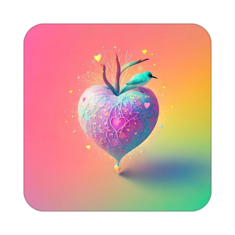 زیر لیوانی کاکتی مدل عاشقانه کد mp14130