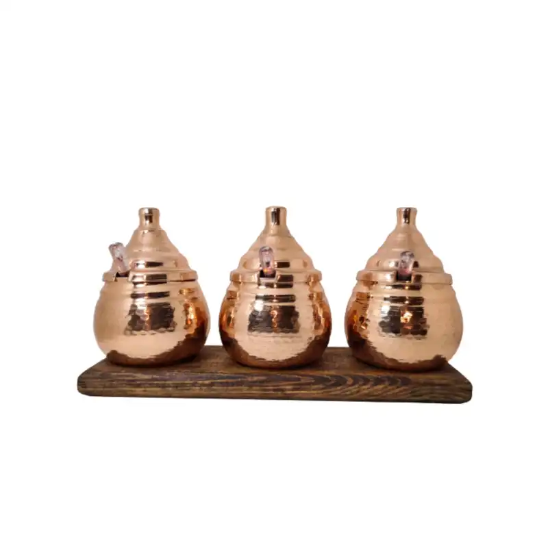 ست 4 تکه بانکه مسی مدل پارسیان