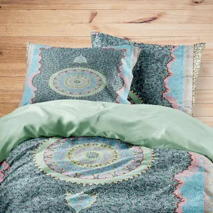 سرویس روتختی مدوپد طرح فرش قم ترنجی مدل C-Ghom095 یک نفره 4 تکه