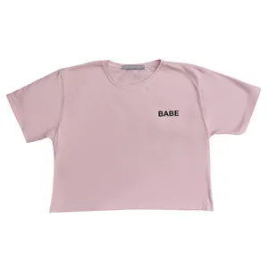 تی شرت آستین کوتاه زنانه مدل Babe 10-25 رنگ صورتی