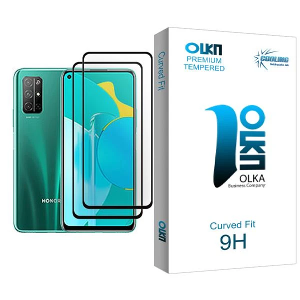 محافظ صفحه نمایش کولینگ مدل Olka Glass MIX002 مناسب برای گوشی موبایل آنر 30S بسته دو عددی