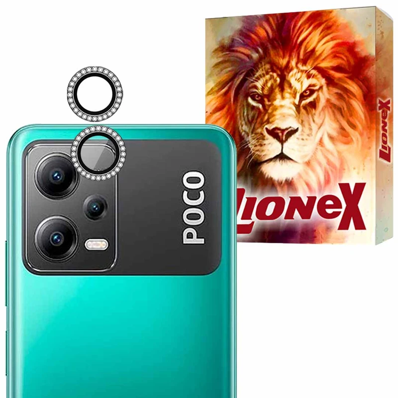 محافظ لنز دوربین شیشه‌ای لایونکس مدل NRIL20 مناسب برای گوشی موبایل شیائومی Redmi Note 12 5G / Poco X5