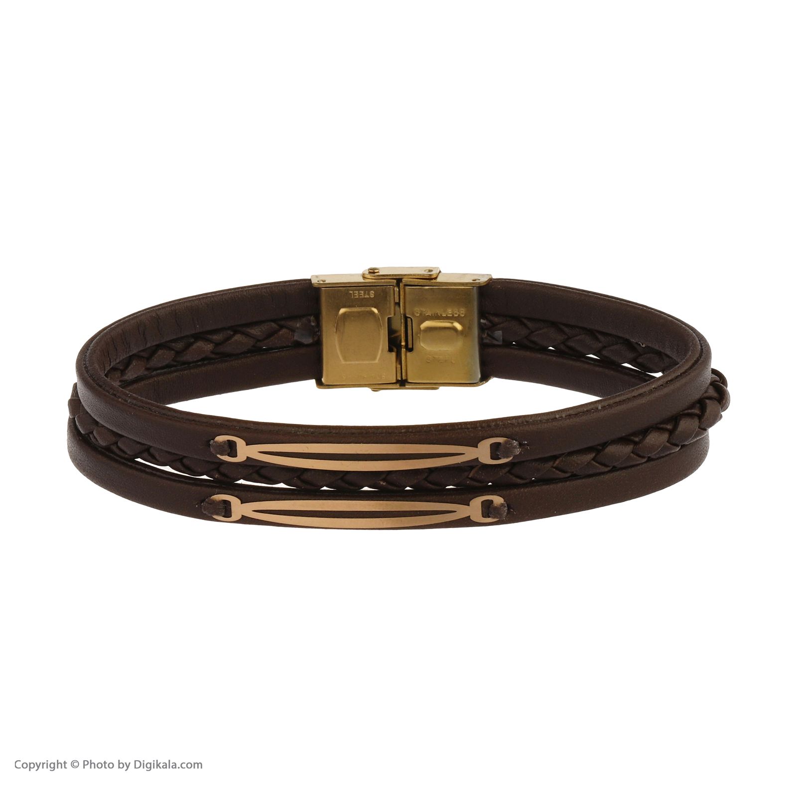 دستبند طلا 18 عیار مردانه مایا ماهک مدل MB1267 -  - 3
