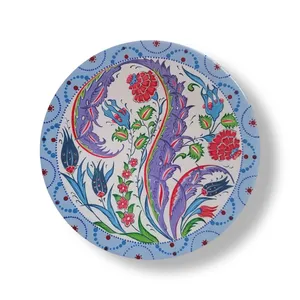 دیوارکوب سفالی طرح گل و بوته 