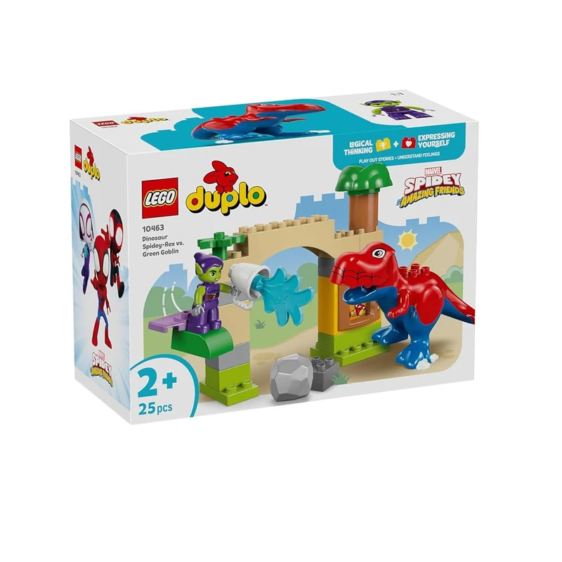 لگو 25 تکه سری DUPLO مدل Dinosaur Spidey-Rex vs. Green Goblin کد 10463