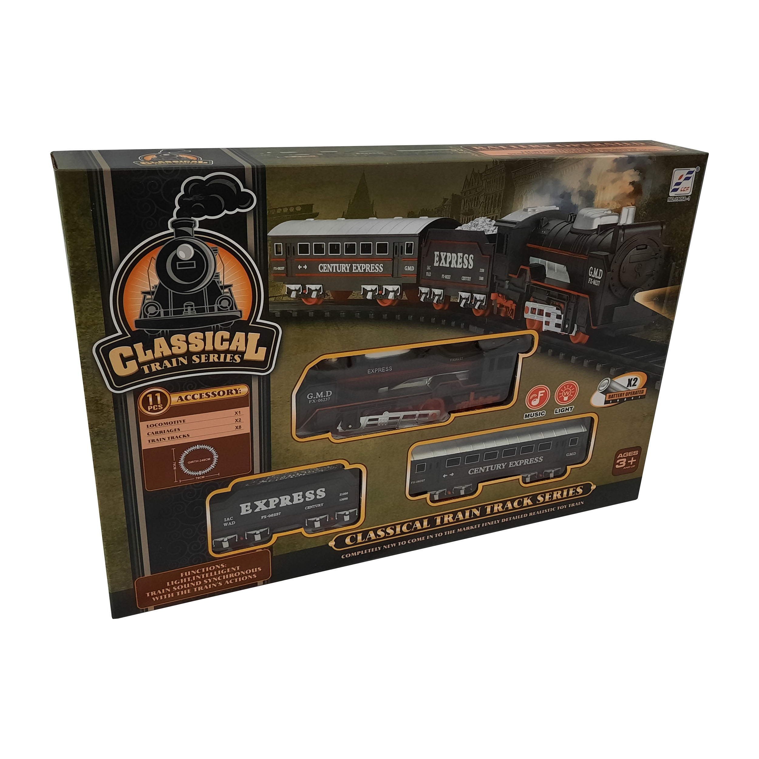 قطار بازی مدل CLASSICAL TRAIN SERIES کد 190