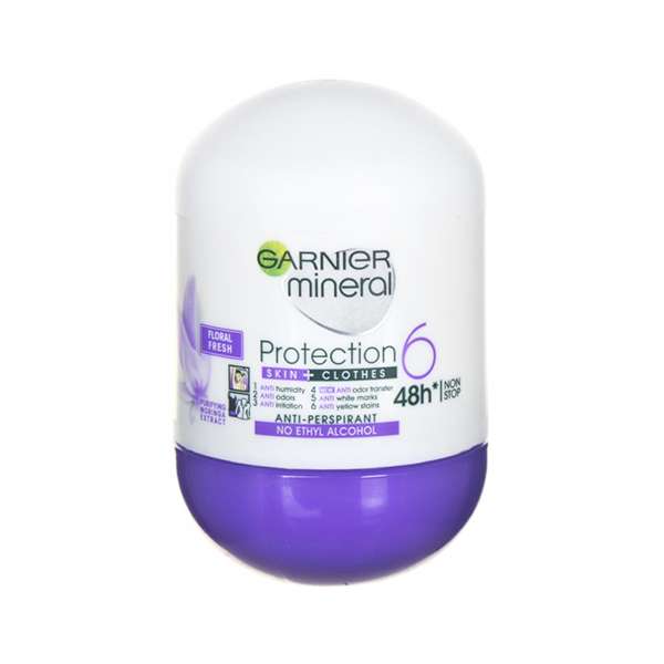 رول ضد تعریق زنانه گارنیه مدل Floral Fresh Protection 6 حجم 50 میلی لیتر