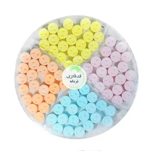 قند وانیلی در دانه مدل دکمه های رنگی - 280 گرم