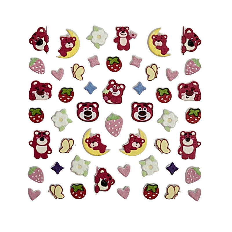 برچسب لنز ناخن مدل بچگانه فانتزی