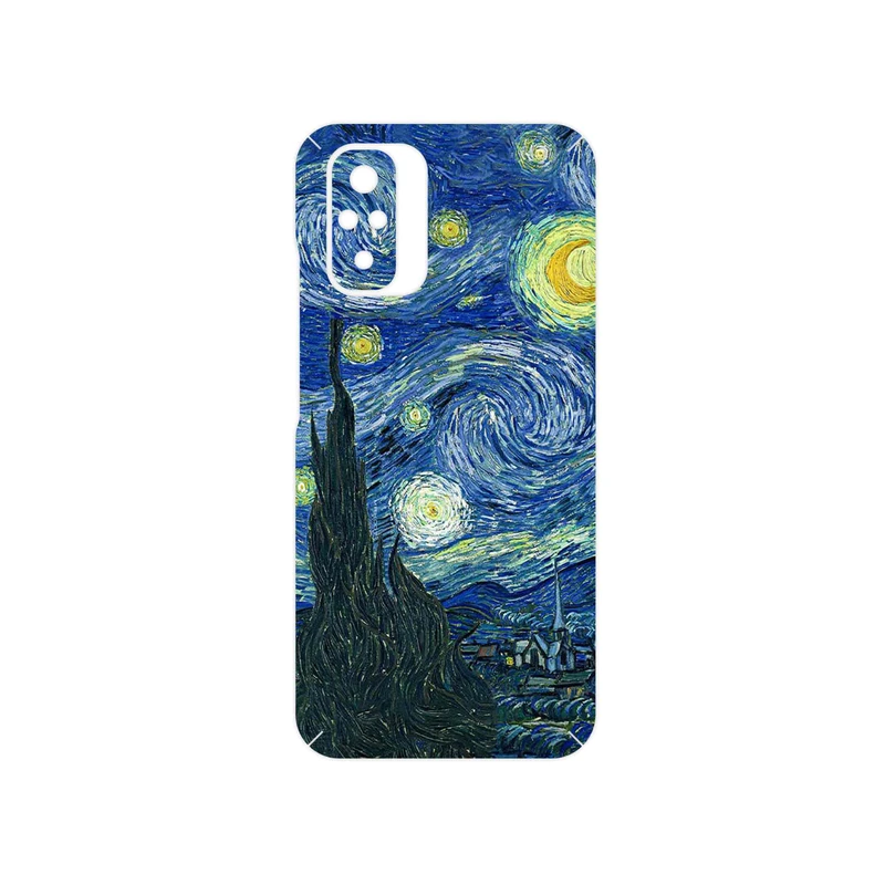 برچسب پوششی ماهوت مدل The Starry Night of van Gogh مناسب برای گوشی موبایل شیائومی Redmi Note 10
