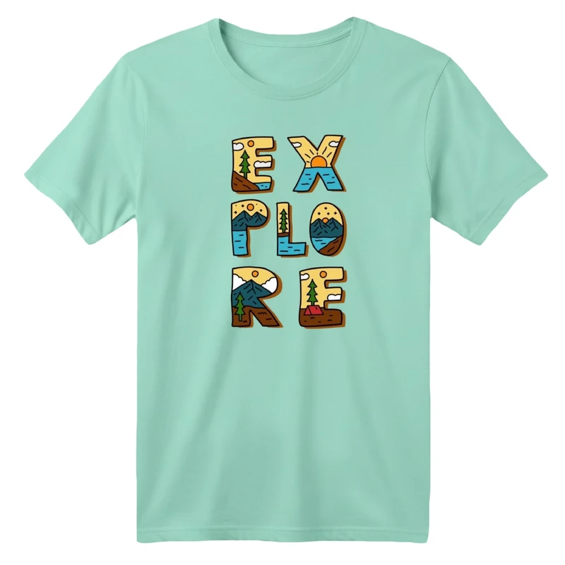 تی شرت آستین کوتاه بچگانه مدل اکتشاف