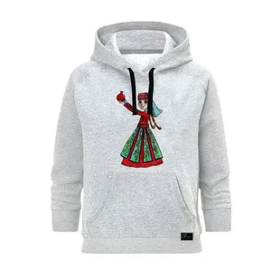 هودی زنانه مدل شب یلدا کد B129 رنگ طوسی