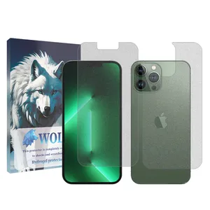 Wolf matte Screen Protector Suitable for Apple iPhone 13 Pro Max Mobile Phone with Back Protector