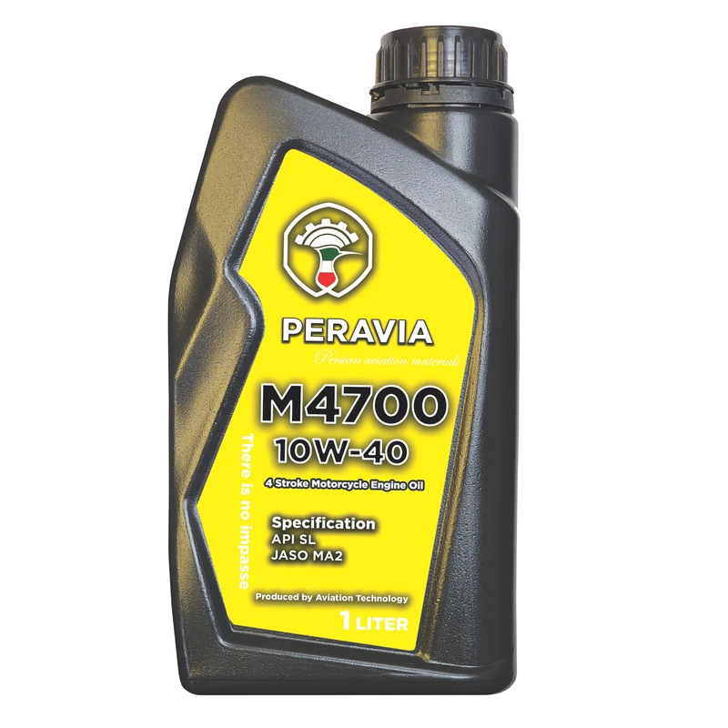 روغن موتور سیکلت پراویا مدل API SL - JASO MA2 10W-40 حجم 1 لیتر