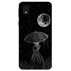 Megafone Girl and Moon 1369 Cover For Samsung Galaxy A01 Core / M01 Core