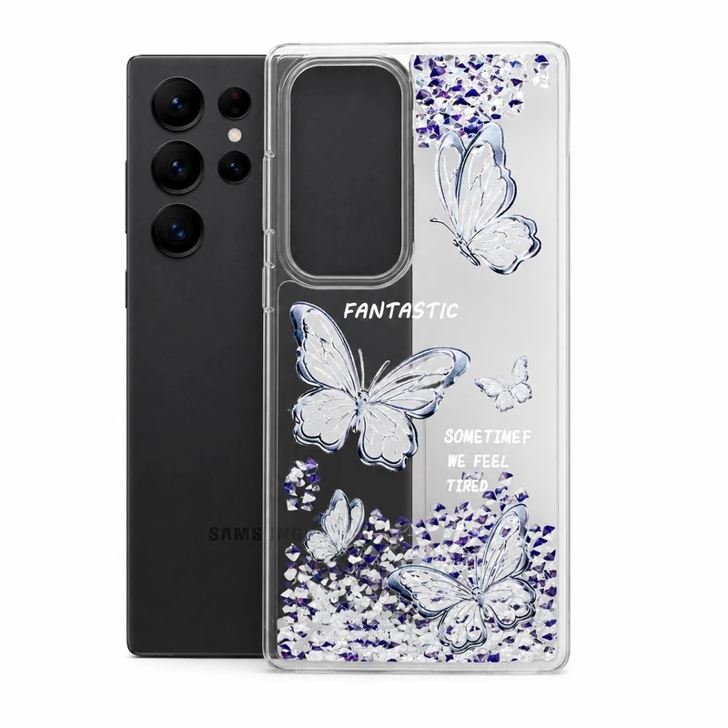 کاور کد 01 طرح پروانه آکواریومی مناسب برای گوشی موبایل سامسونگ Galaxy s25ultra