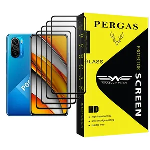 Waily Nice Pergas Glass MIX004 Screen Protector For Xiaomi Poco F3 Pack Of 4