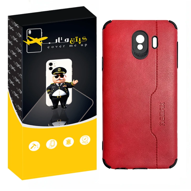 کاور کپتن قاب مدل چرم RMX مناسب برای گوشی موبایل سامسونگ Galaxy J4