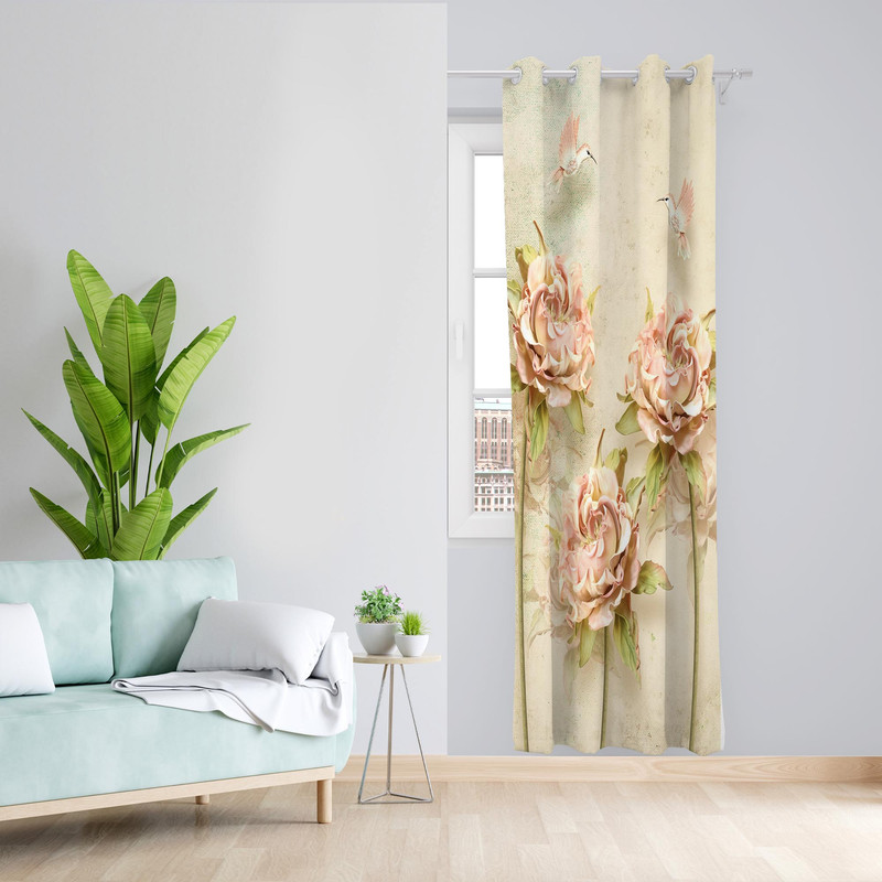 پرده مدل مخمل پانچی کد 1302سایز 140x200 سانتی متر