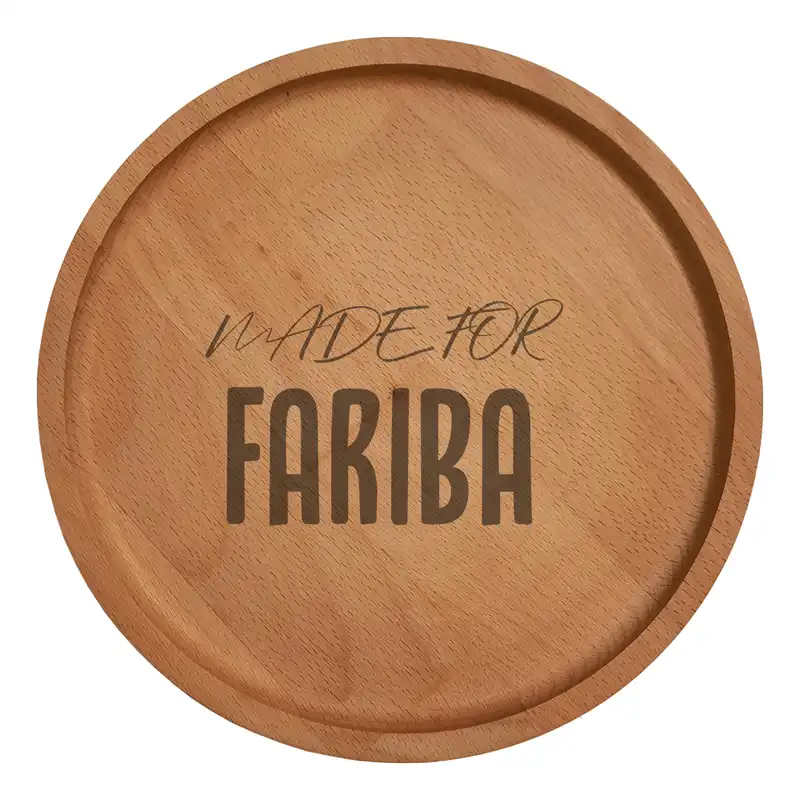 بشقاب چوبی مدل فریبا