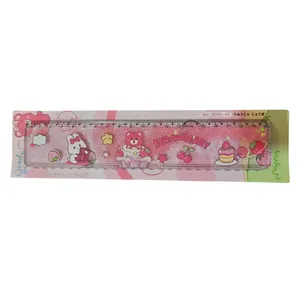 خط کش 20 سانتی متری آکواریومی طرح خرس و کیک کد 1019
