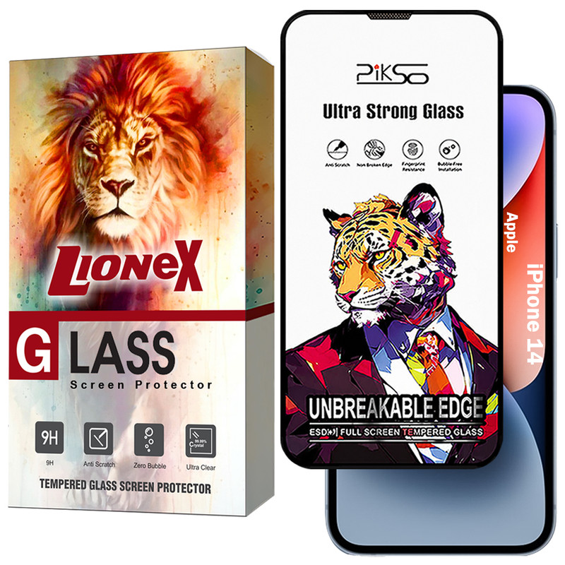 محافظ صفحه نمایش لایونکس مدل PICSOL مناسب برای گوشی موبایل اپل iPhone 14