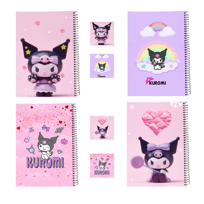 دفتر مشق 100 برگ طرح کرومی و ملودی کدa1 به همراه برچسب مجموعه 8 عددی