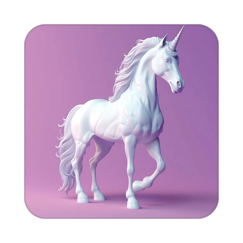 زیر لیوانی کاکتی طرح اسب تک شاخ و یونیکورن مدل mp29151