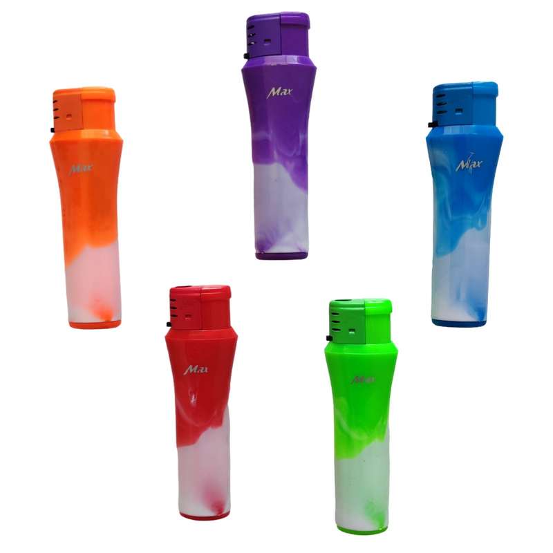 فندک مکس کمرباریک مدل المنتی بسته 5 عددی