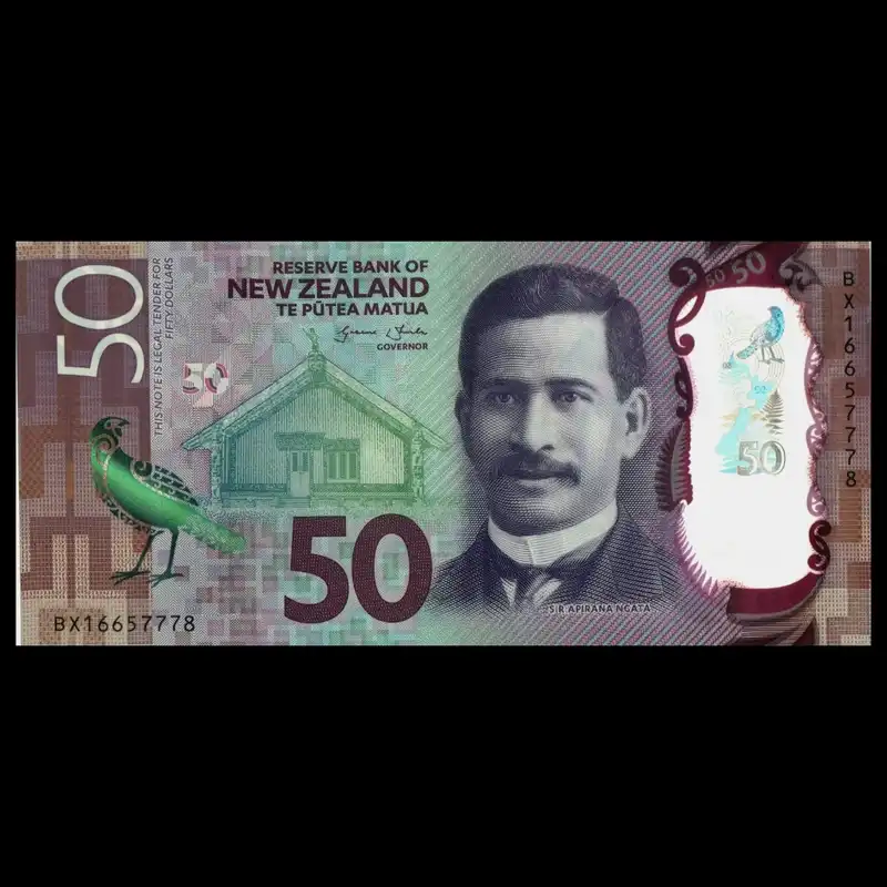 اسکناس تزئینی مدل کشور نیوزیلند 50 دلار پلیمری UNC