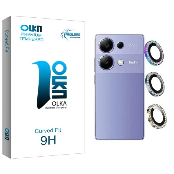 محافظ لنز گوشی کولینگ مدل Olka Ringi negin مناسب برای گوشی موبایل شیائومی Redmi note 13 Pro 4G