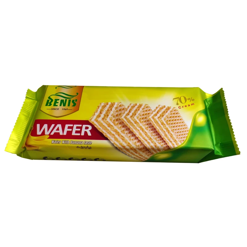 ویفر موزی بنیس - 90 گرم بسته 12 عددی